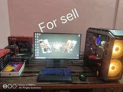 Gaming Pc Ryzen 2700x 1080 8gb Graphics Card and Dell 2k 144hrts Led