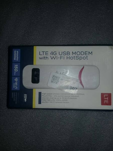 LTE4 4G USB MODEM WITH Wi-Fi HotSpot 2