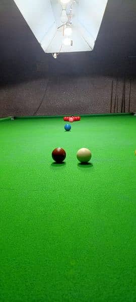 2 Snooker Tables , Cues, chalks complete accessories 3