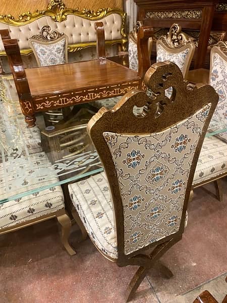 chinioti dining table / khany wali meez / chairs low price budget 11