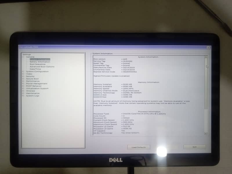 Dell 7350 Touchscreen Laptop/ Tablet 5th Generation CoreM i5 5