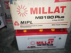 Millat battery for sale one season use long backup 0
