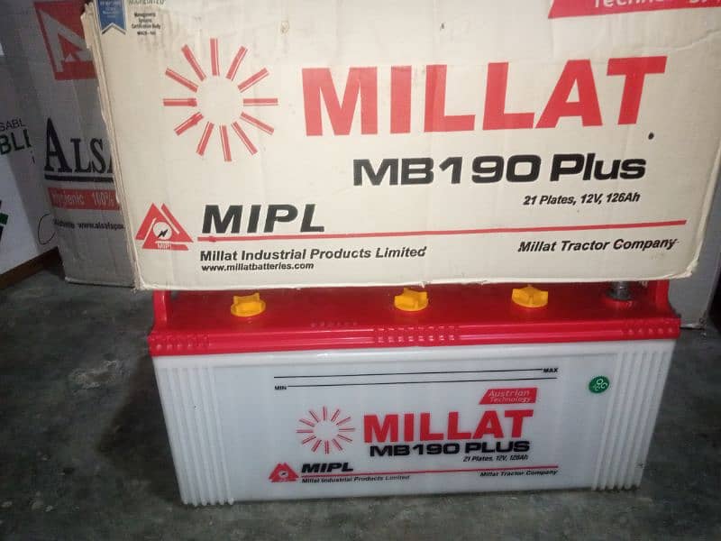 Millat battery for sale one season use long backup 3
