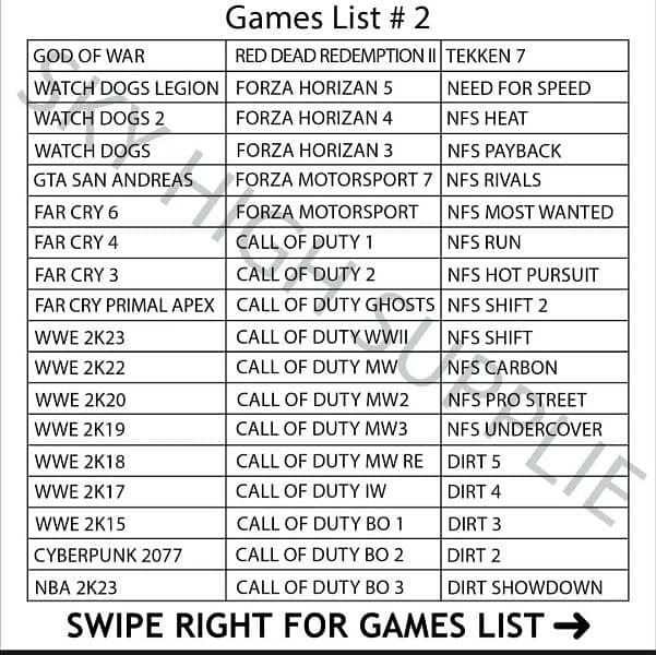 Games Available 2024 Latest 1