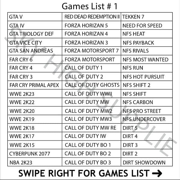 Games Available 2024 Latest 3
