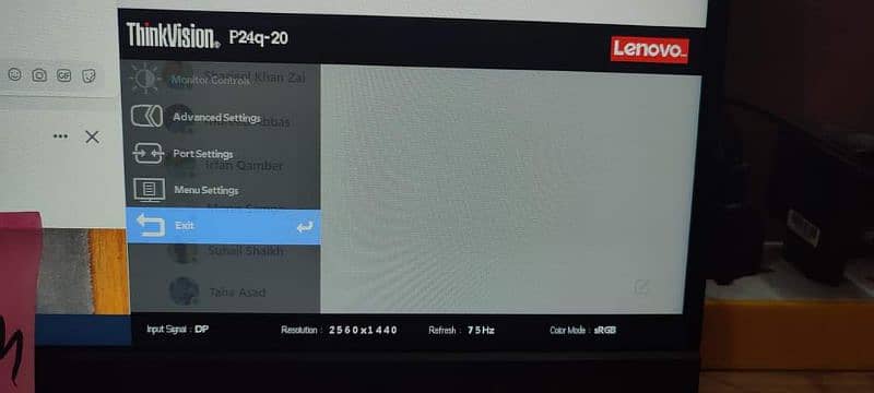 Lenovo 24 Inch Borderless 2k Resolution IPS LED Moniter QTY Available 3