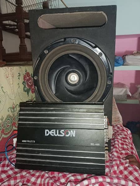 Best working condition DELSON AMPLIFIER 400WATSS & High quality woofer 1