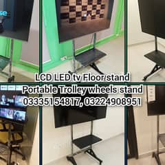 Portable Floor stand for LCD LED tv monitor with wheels office home
