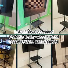 LCD LED tv Floor stand with wheel For office home institute media expo