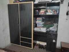 Cabinet with Study Table 6th feet long and 7th feet widht