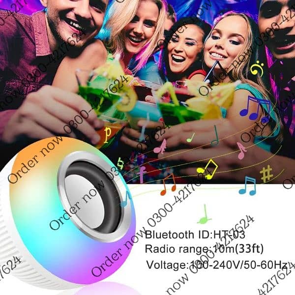 RGB Bluetooth Music Bulbs Speaker 110V 220V E27 LED Bulb Light 1