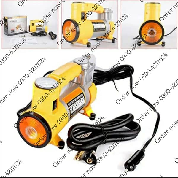 12 Volt Portable Electric bike car Air Pump Car Air Compressor 3