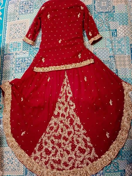 BRIDAL DRESS 60000/- only one day used, NEW price 120000/- 2