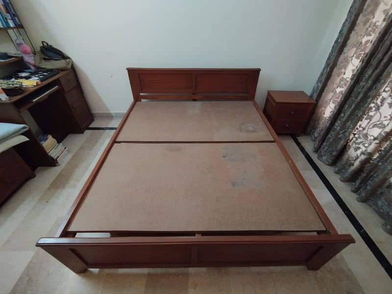 Double Bed with Side Tables and Mattress 0