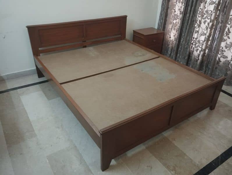 Double Bed with Side Tables and Mattress 1