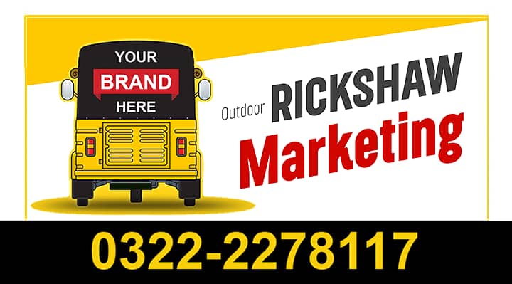 Rickshaw Advertising 0322-2278117 | Marketing Karachi Rikshaw 1