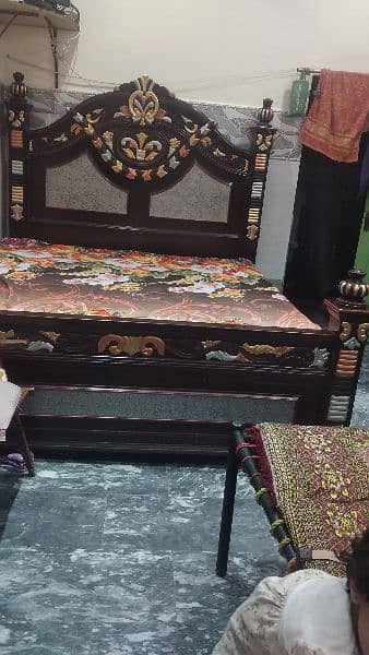 A well decorated Bed & dressing with two side tables . well condition 2
