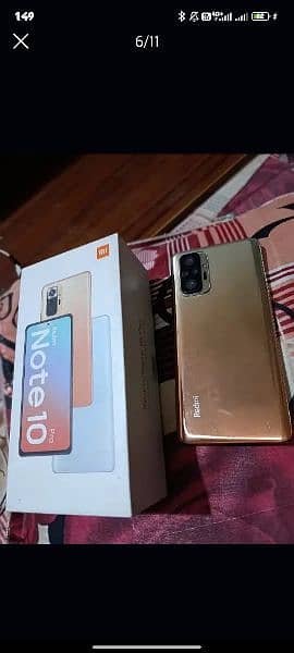 redmi note 10 pro 8gb 128 with box chargr pta approve 10by9.5 condtion 3