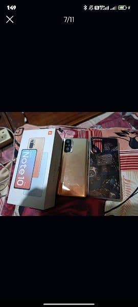 redmi note 10 pro 8gb 128 with box chargr pta approve 10by9.5 condtion 4