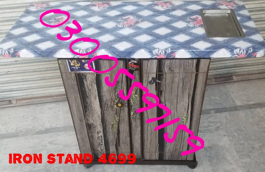 Iron stand istri table clothes board desgn furniture sofa chair almari 4