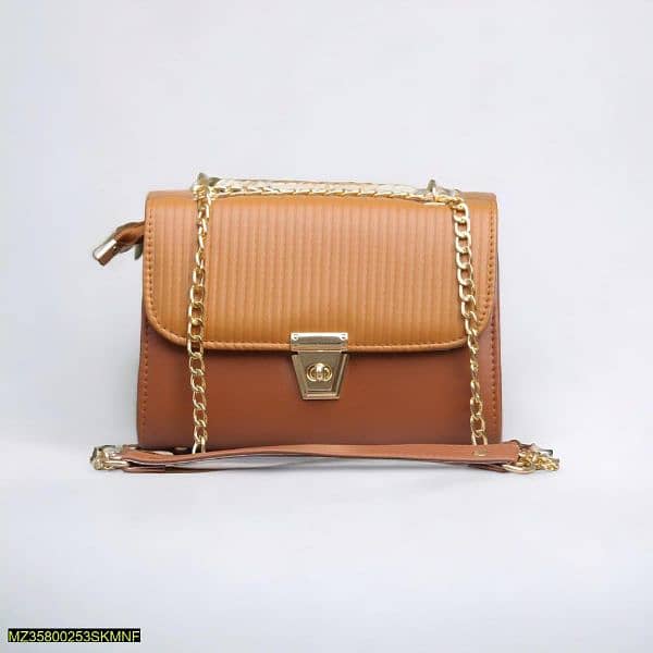 women's handbag pu leather plain top handle shoulder bag 1