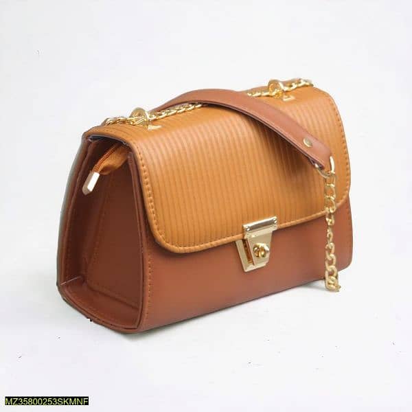 women's handbag pu leather plain top handle shoulder bag 5