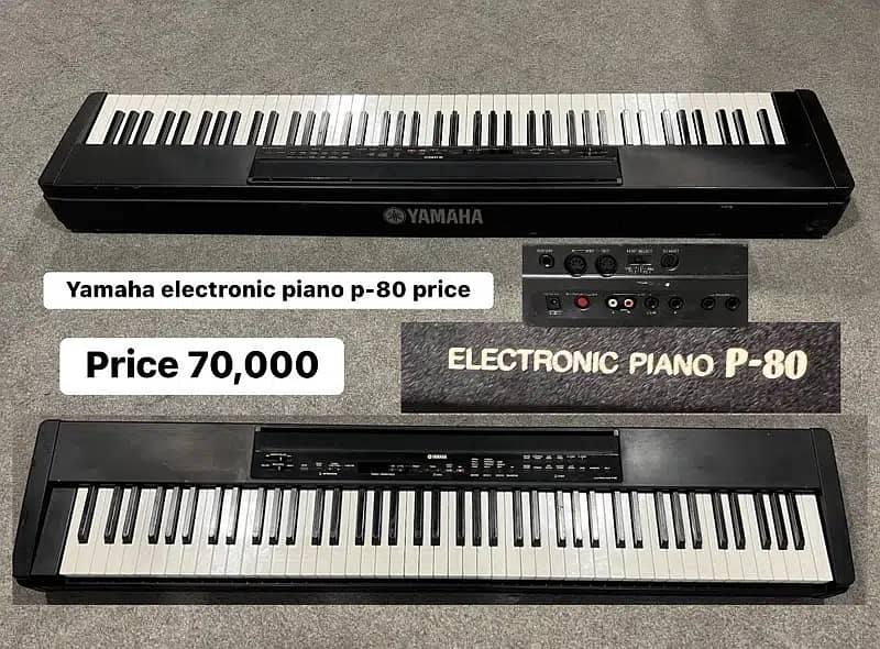 Korg sp -170 s digital piano weighted hammer keysYamahap-80 keyboard 8