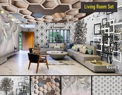 Décor Space 3D Flex Wallpaper Printing and Pasting
