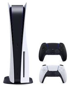PlayStation 5 disc edition with 2 controllers