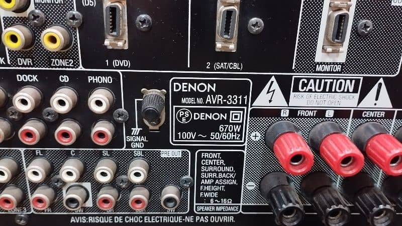 5x DENON AMPLIFIER  Receiver (Sony Yamaha Onkyo Marantz Klipsch) 8