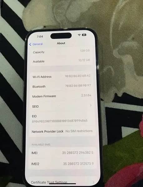 iPhone 14 Pro 128 gb non pta 7