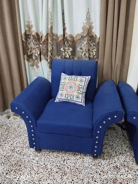 7 Seater Sofa Set with Cushions 3