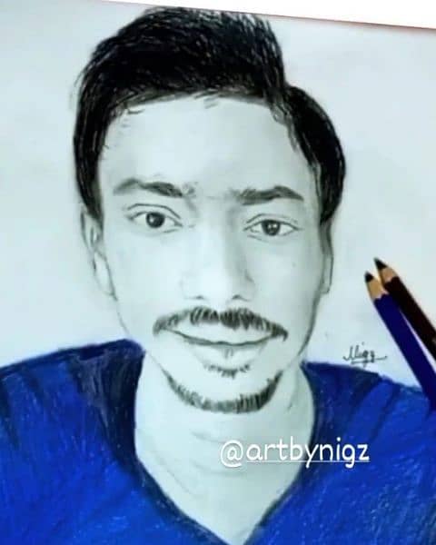 realistic sketch /painting in 700pkr only 4