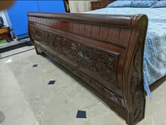 double bed king size bed wooden bed