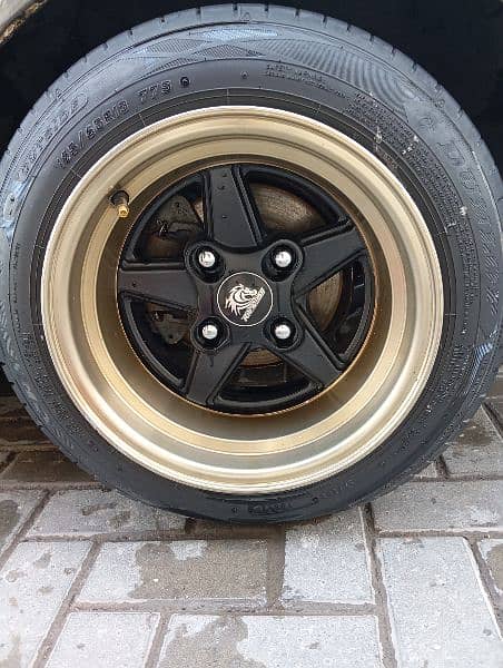 Deep Dish Rims +Tyre For Sale 2