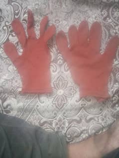 adult casual thin cotton gloves maroon 0