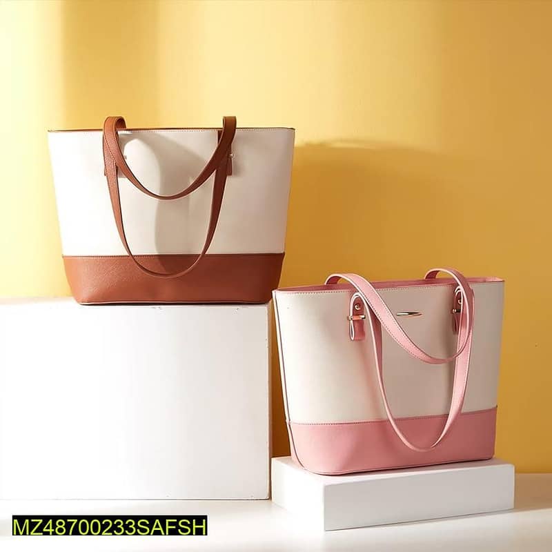 3 pcs women pu leather plain Top Handle Shoulder Bag(Free Delivery) 11