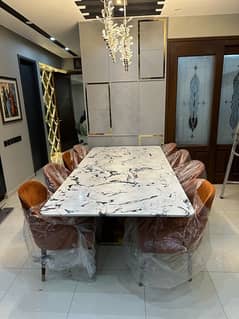 New 8 seater Marble Dining Table