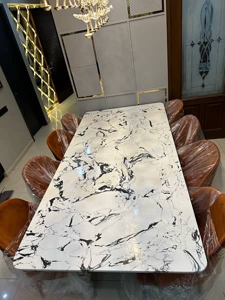 New 8 seater Marble Dining Table 1