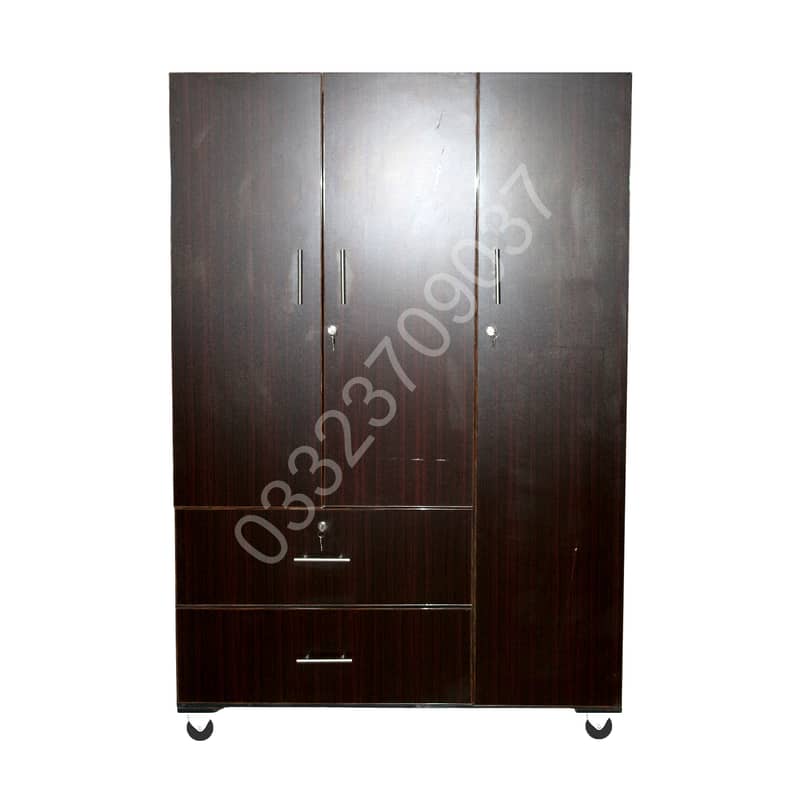 Brown Lc5 6x4 feet Wooden cupboard for Cloths , almari wardrobe safe c 2