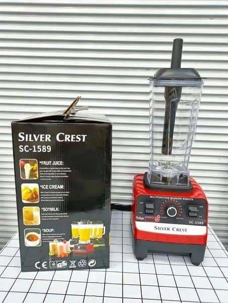 Heavy Duty Silver Crest SC-1589 Commercial High Speed Juicer Blender 4