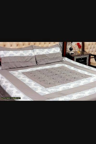 3 PC's cotton sotton patchwork double bedsheet 0