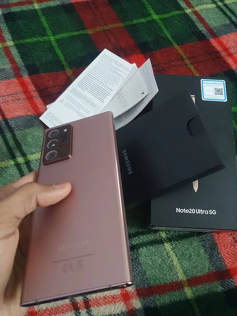 Samsung Note 20 Ultra 12gb 256gb With Box Non PTA Mystic Bronze 10