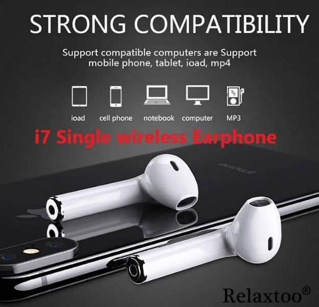 wireless earbuds headset  earpiece i7d TWS  twins with charging 1