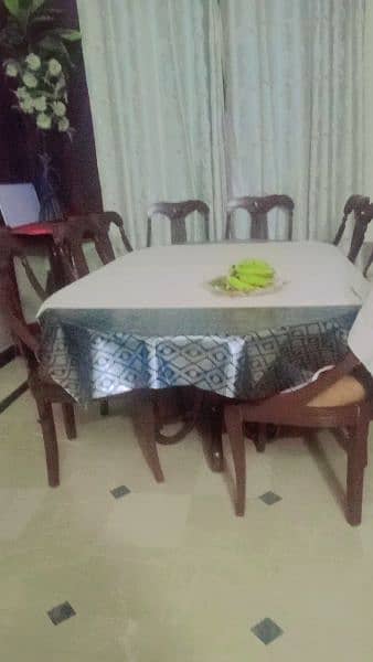 dining table with 8 chairs. 3