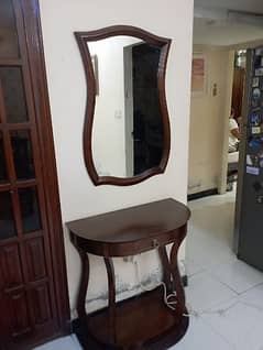 Elegent wooden Console with Mirror