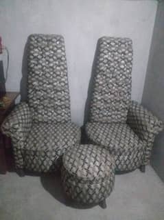 Best condition 2 Mughle Azam chairs +Table 0