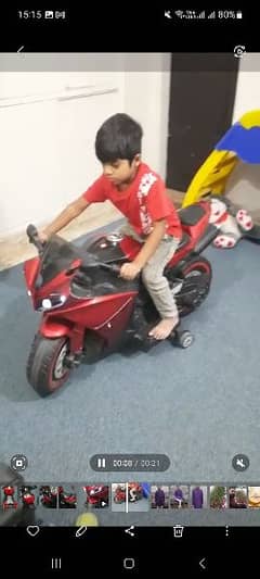 Electric toy bike good condition 0