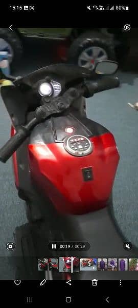 Electric toy bike good condition 5