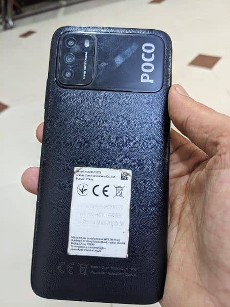 Poco m3 4/64 6000 mAH long batterybehtreen condition without finger 1